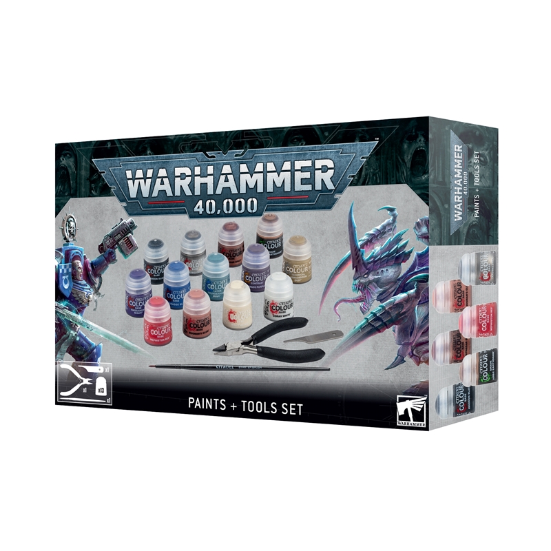 60-12 Warhammer 40,000 Paint + Tools Set