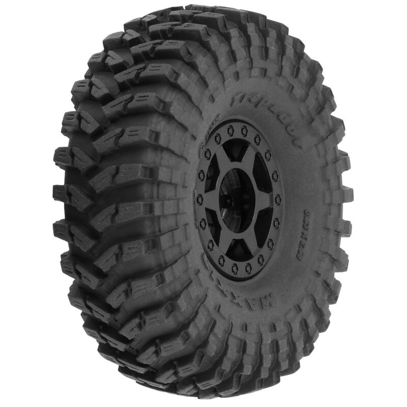 PRO1022510 Pro-Line 1/24 Maxxis Trepador F/R 1.0" Tires MTD 7mm Black Holcomb (4)