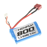 Battery Pack, Type 14500 (Li-ion 7.4V,800mAH),T PLUG