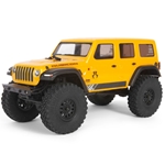 AXI00002V2T2 Axial 1/24 SCX24 2019 Jeep Wrangler JLU CRC 4WD Rock Crawler Brushed RTR, Yellow