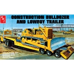 AMT1218 1/25 Construction Bulldozer and Lowboy Trailer (2 Kits)