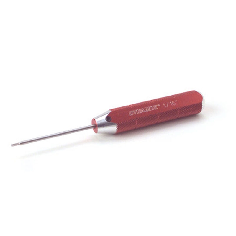 DYN2911 Dynamite Machined Hex Driver, Red: 1/16"