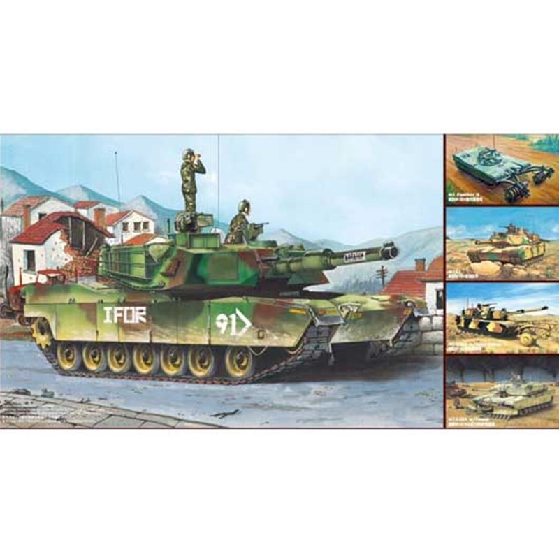 01535 1/35 M1A1/A2 Abrams Tank 5 in 1 Kit