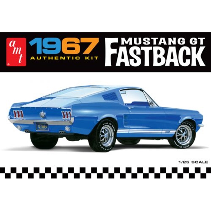 AMT1241 1/25 1967 Ford Mustang GT Fastback