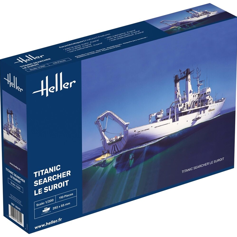 80615 Heller 1/200 LeSuroit Titanic Salvage & Research Ship Kits)