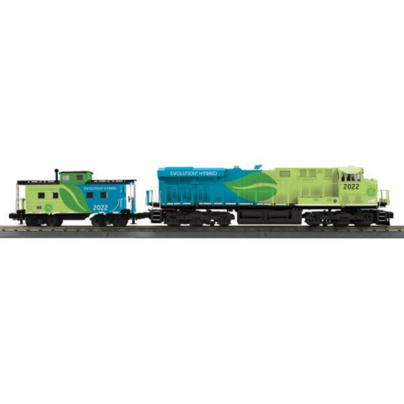 MTH 30-20973-1 O RailKing ES44AC Imperial Diesel & Caboose Set With Proto-Sound 3.0