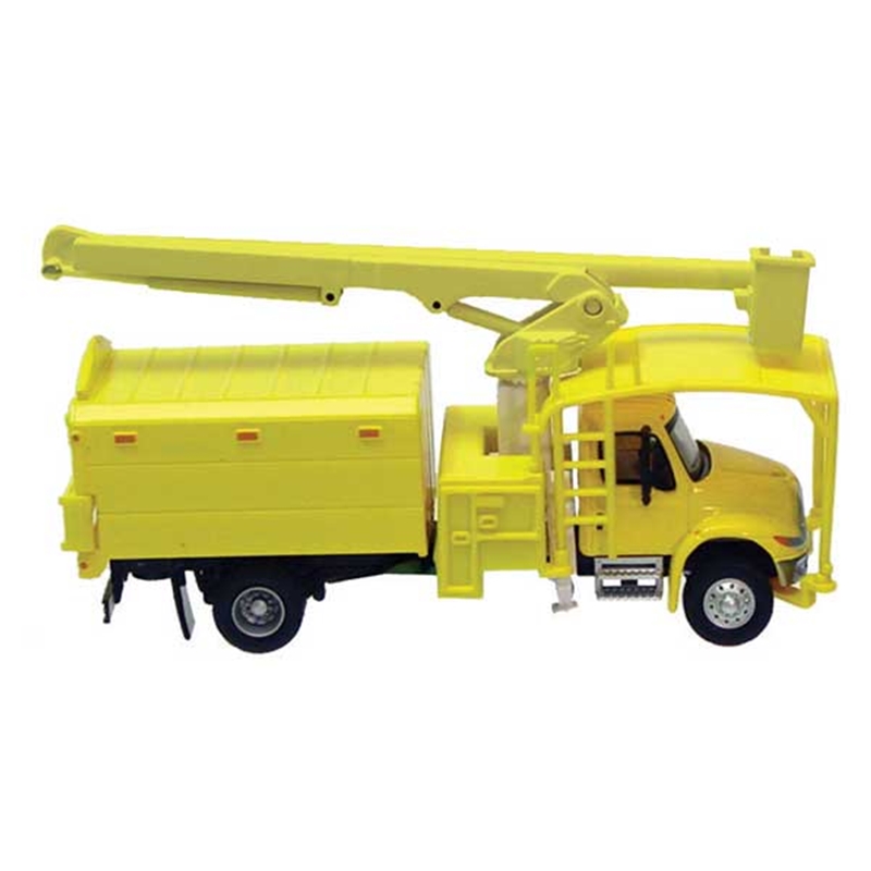 Walthers Scenemaster 949-11743 International(R) 4300 2-Axle Truck with Tree Trimmer Body - Assembled -- Yellow