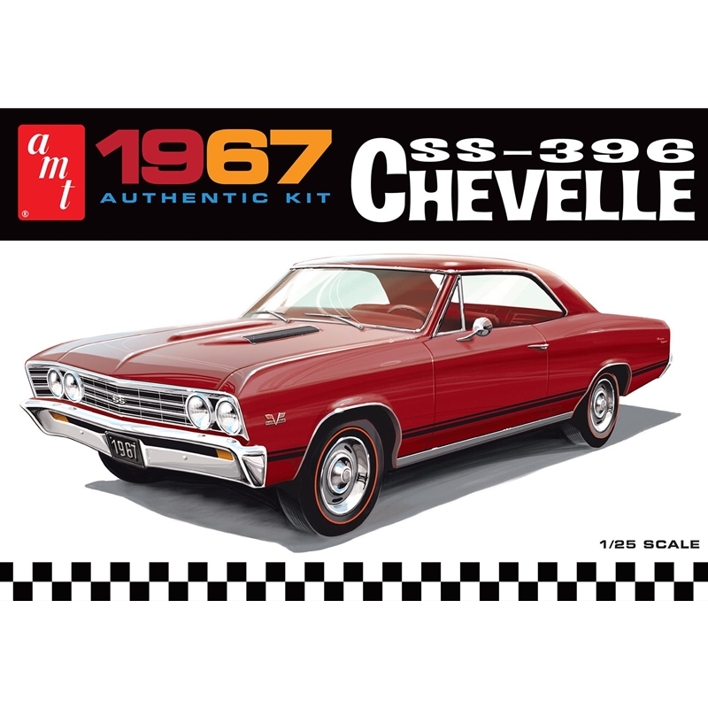 AMT1388 1967 Chevrolet Chevelle SS396 1/25