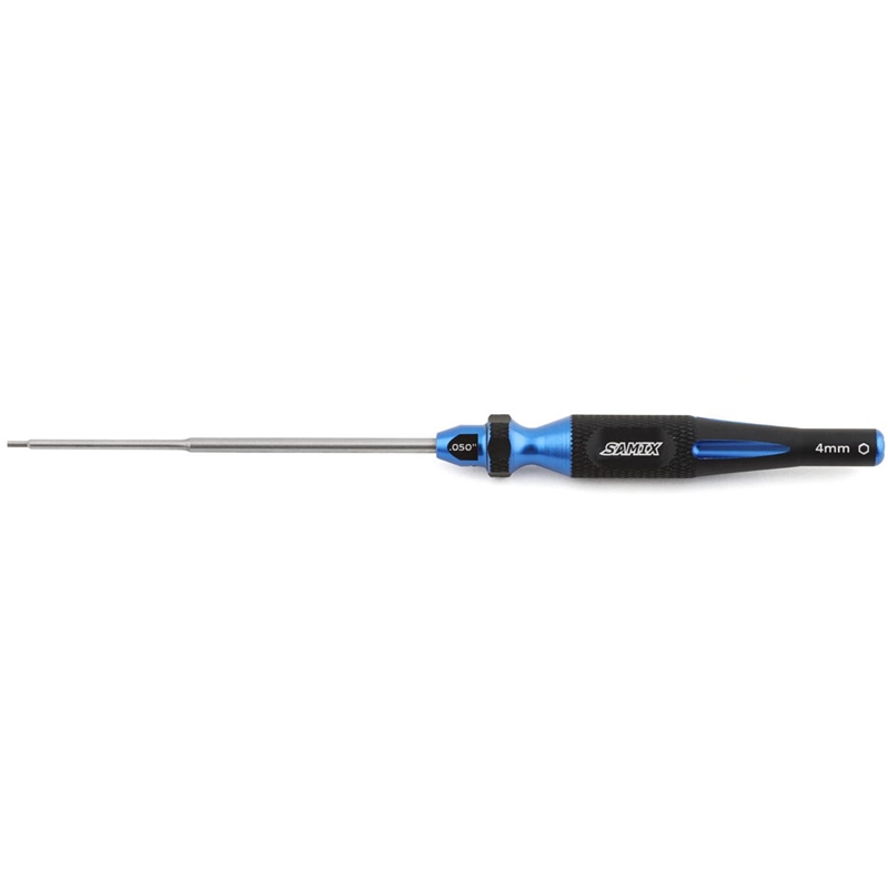 Samix SCX24 2-in-1 Hex Wrench/Nut Driver (Blue) (.050" Hex/4mm Nut)